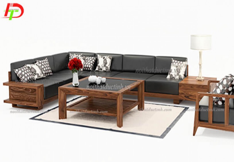 Bàn ghế gỗ phòng khách hiện đại BG38
