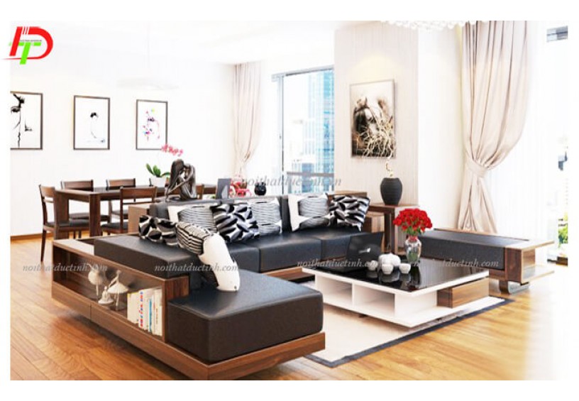 Bàn ghế gỗ phòng khách BG34