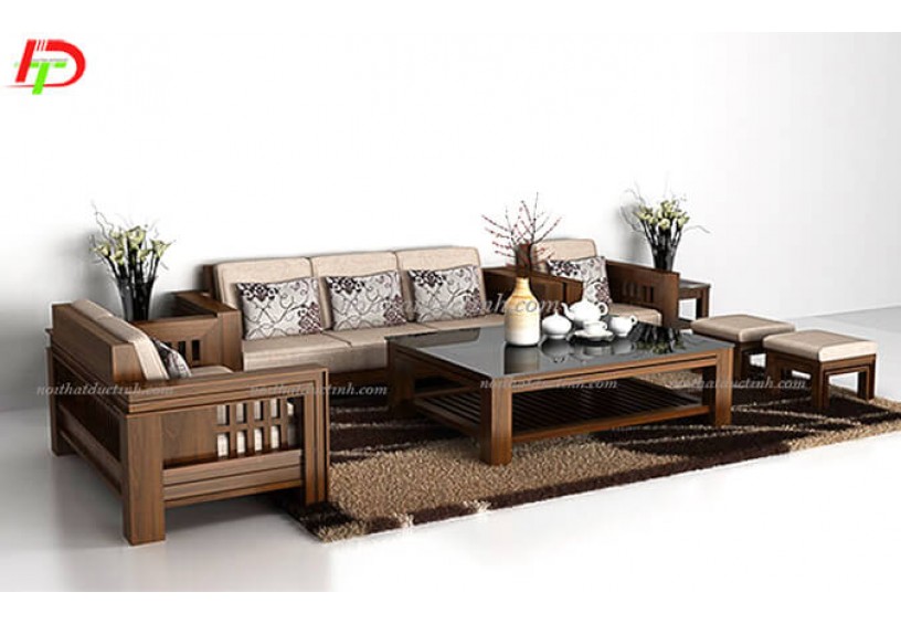 Bàn ghế gỗ phòng khách giá rẻ BG27