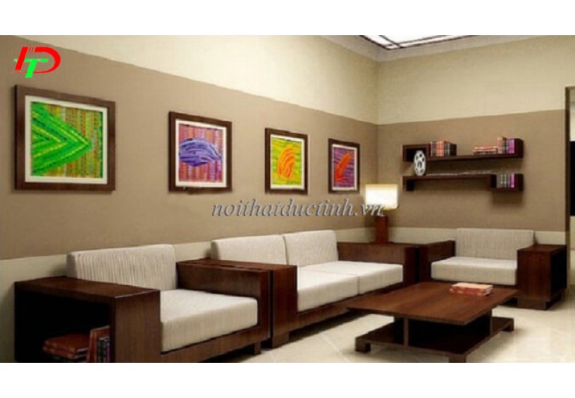 Mẫu bàn ghế gỗ phòng khách BG17