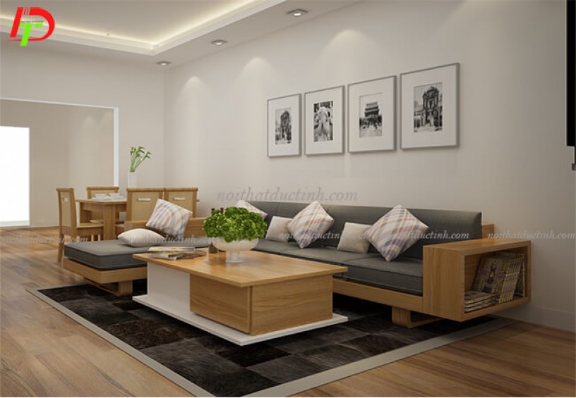 Bàn ghế gỗ phòng khách BG15