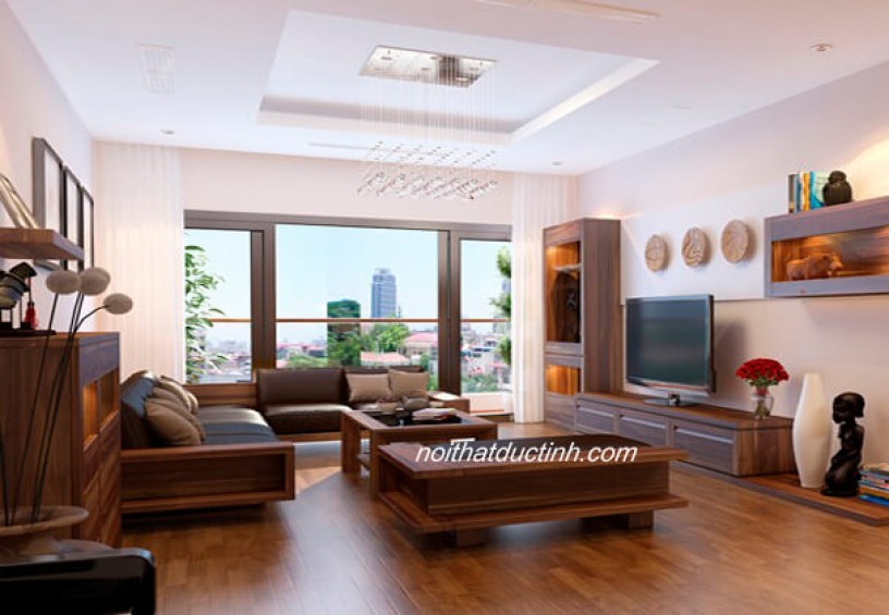 Bàn ghế gỗ phòng khách BG36 