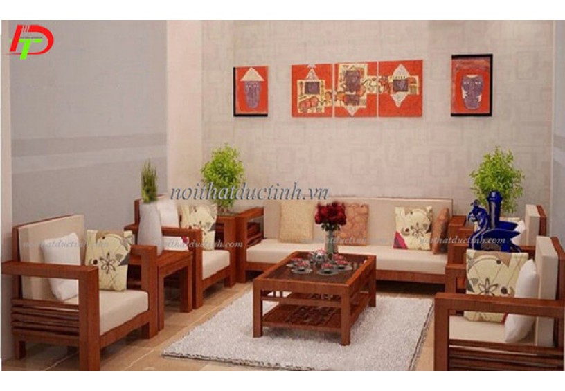 Bàn ghế gỗ tự nhiên phòng khách BG08