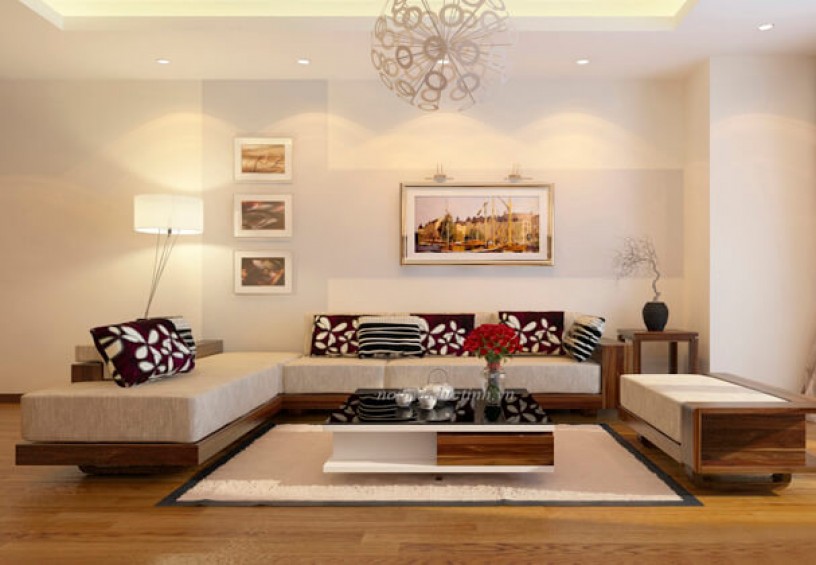 Sofa gỗ sồi đẹp hiện đại BG33