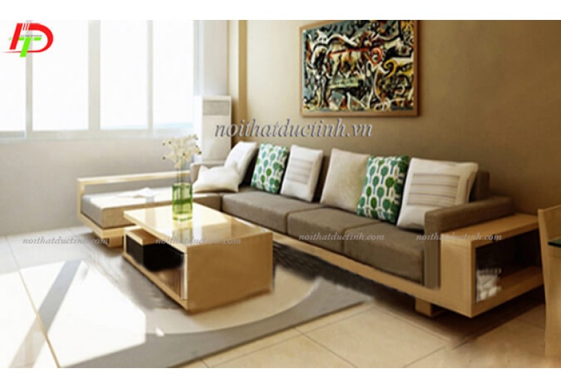 Bộ bàn ghế gỗ phòng khách nhỏ BG10