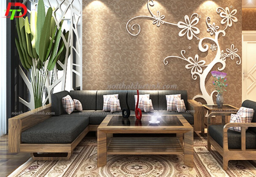 Mẫu bàn ghế gỗ phòng khách BG32