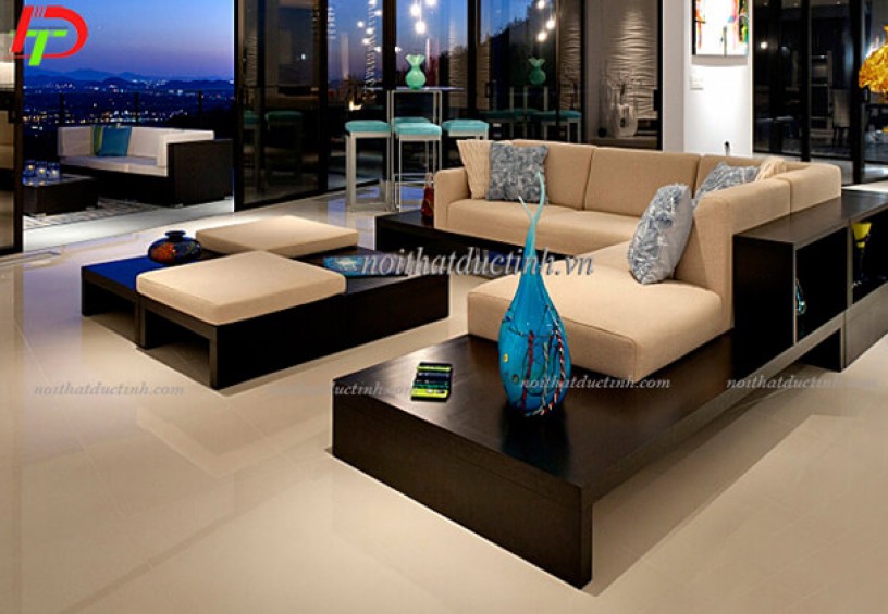 Mẫu bàn ghế gỗ phòng khách đẹp hiện đại BG05