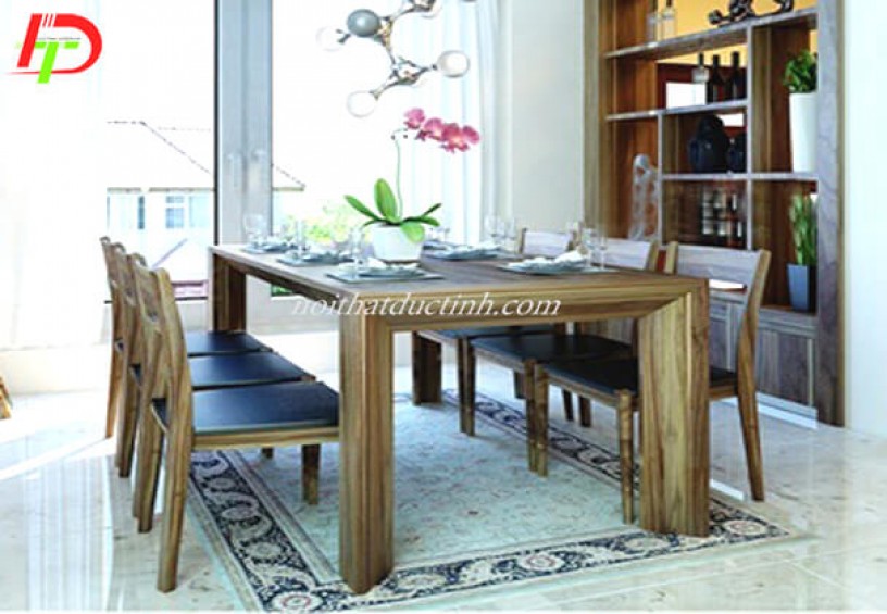 Bàn ăn gỗ sồi 6 ghế BA30