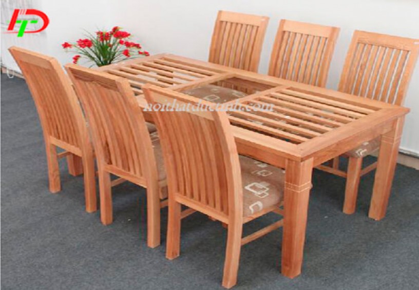 Bàn ghế ăn gỗ xoan đào BA49