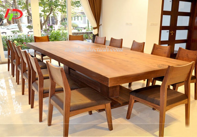 Bộ bàn ăn gỗ sồi nga 14 ghế BA50
