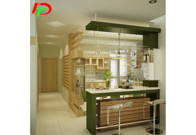 Quầy bar mini đẹp hiện đại QB01