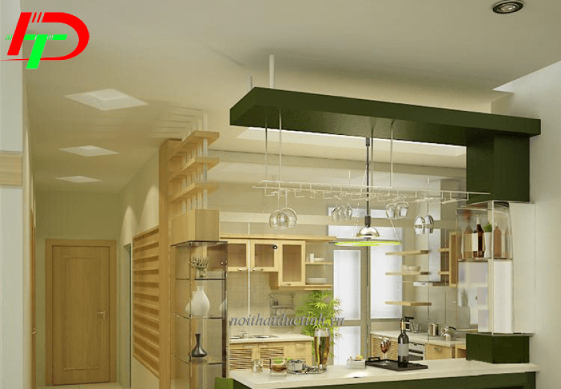 Quầy bar mini đẹp hiện đại QB01