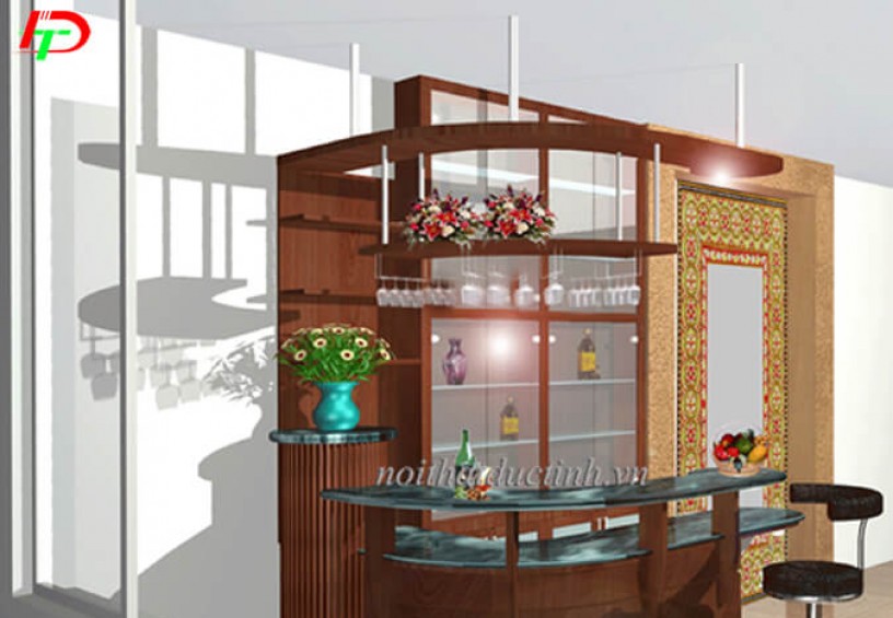 Mẫu quầy bar mini đẹp QB10