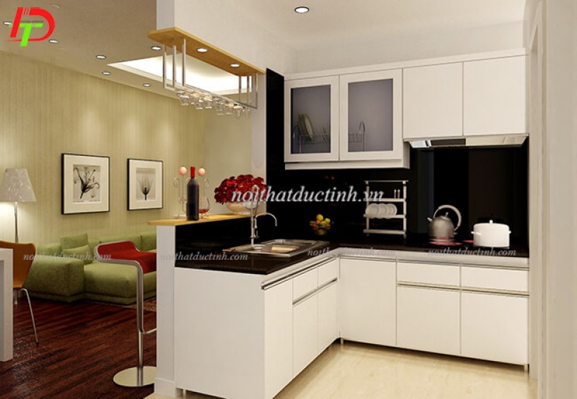 Tủ bếp gỗ công nghiệp gỗ laminate TB47