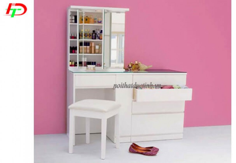 Bàn trang điểm đẹp màu trắng BP03