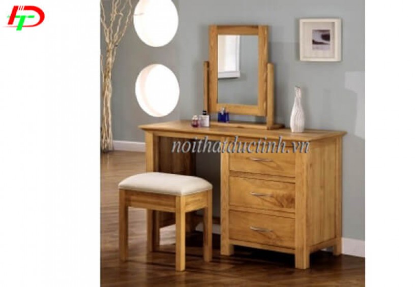 Mẫu bàn trang điểm gỗ sồi BP14