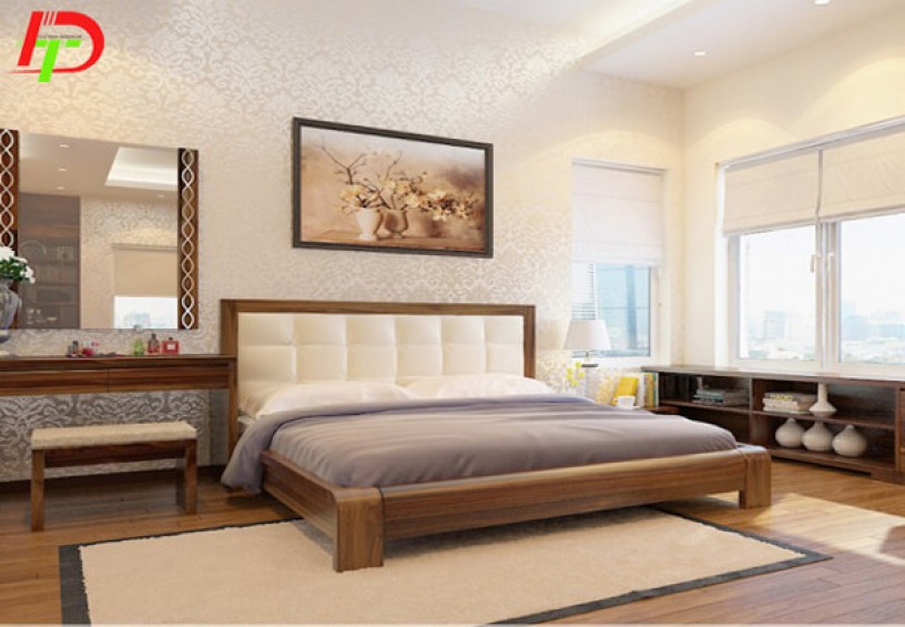 Mẫu giường gỗ đẹp GN08