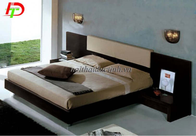 Giường ngủ có ngăn kéo gỗ sồi Nga GN65