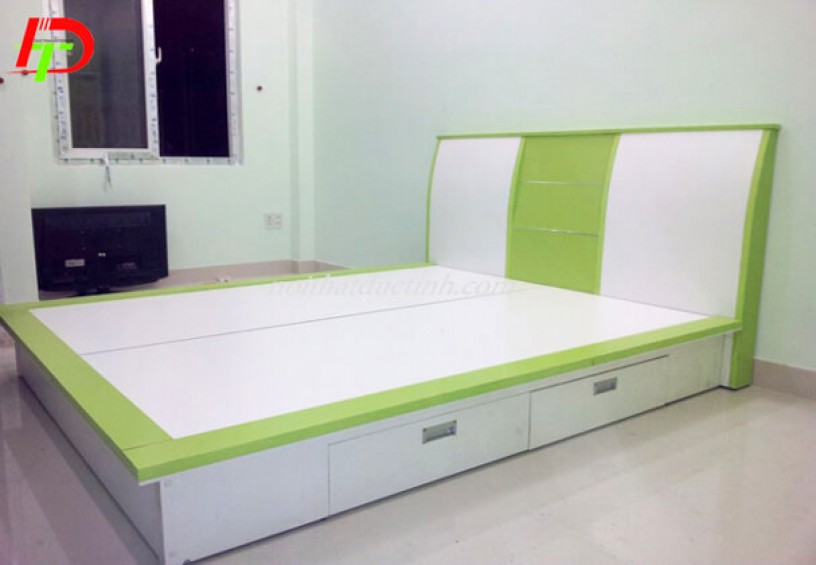 Giường ngủ gỗ công nghiệp có hộc kéo GN51