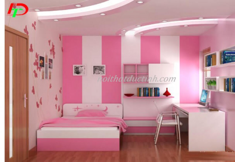 Giường ngủ bé gái đẹp GNTE10