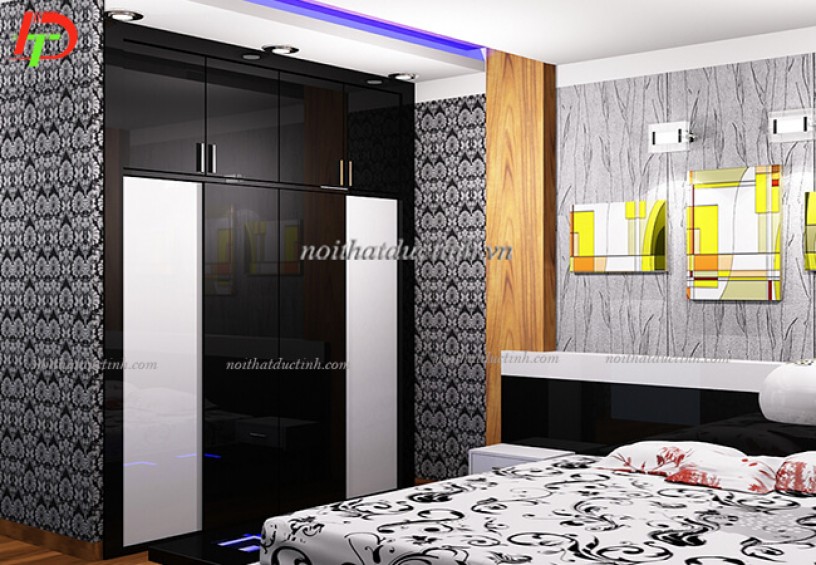 Tủ quần áo âm tường hiện đại TA38