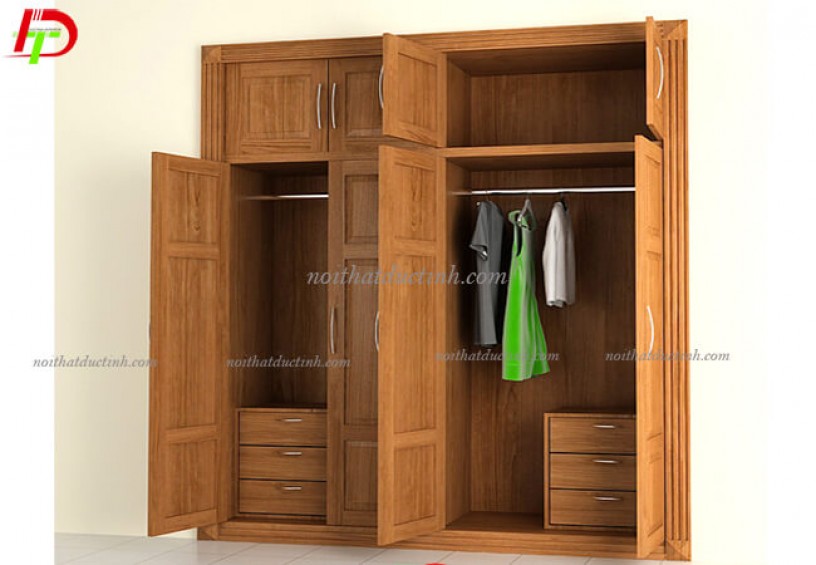 Tủ quần áo gỗ tự nhiên TA43