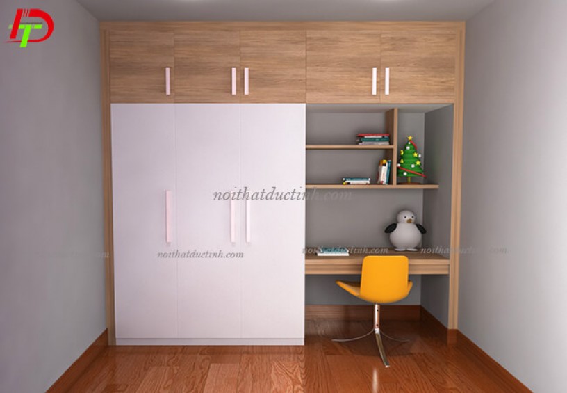 Tủ quần áo kết hợp bàn học tiện dụng TA54
