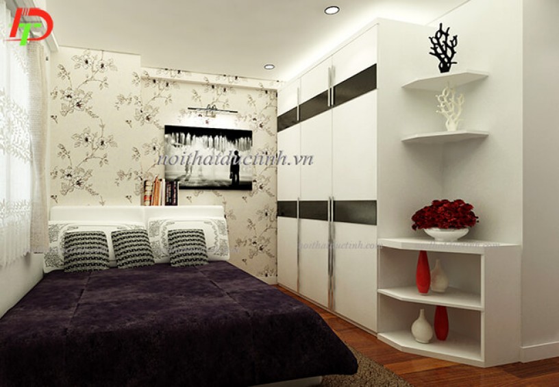 Mẫu tủ quần áo đẹp gỗ công nghiệp laminate TA06