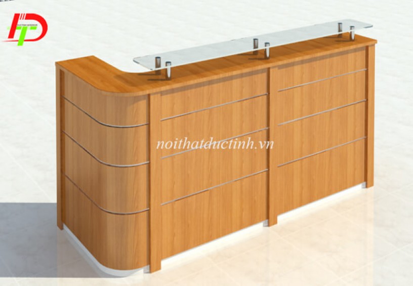 Mẫu quầy lễ tân nhỏ QLT06