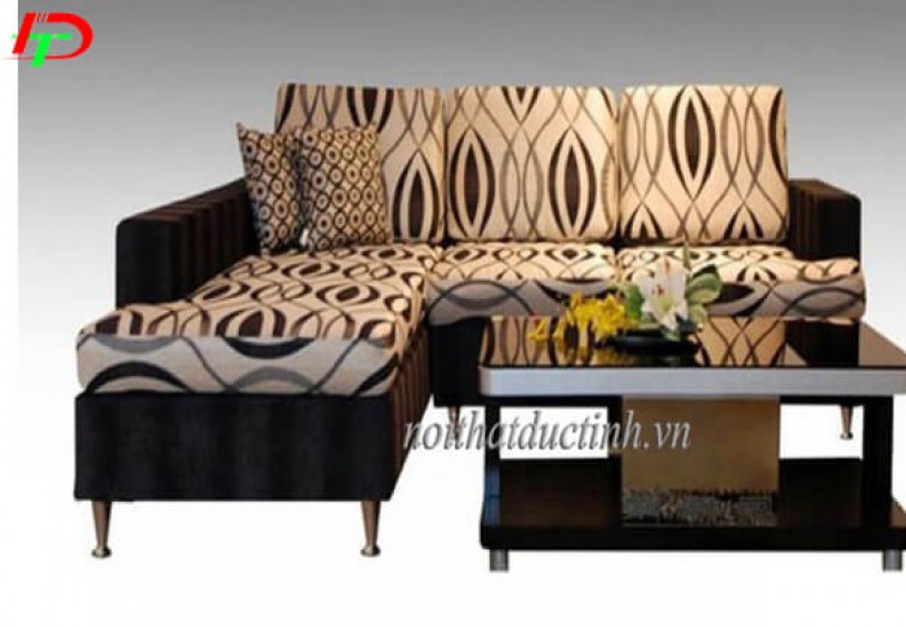Bàn ghế sofa nỉ phòng khách SF11