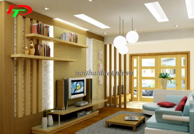 Vách ngăn phòng khách gỗ VNP34
