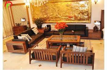 Bàn ghế gỗ đẹp – Dấu ấn của không gian phòng khách hiện đại