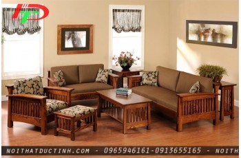 Bàn ghế gỗ tự nhiên cho phòng khách sang trọng và đẳng cấp 