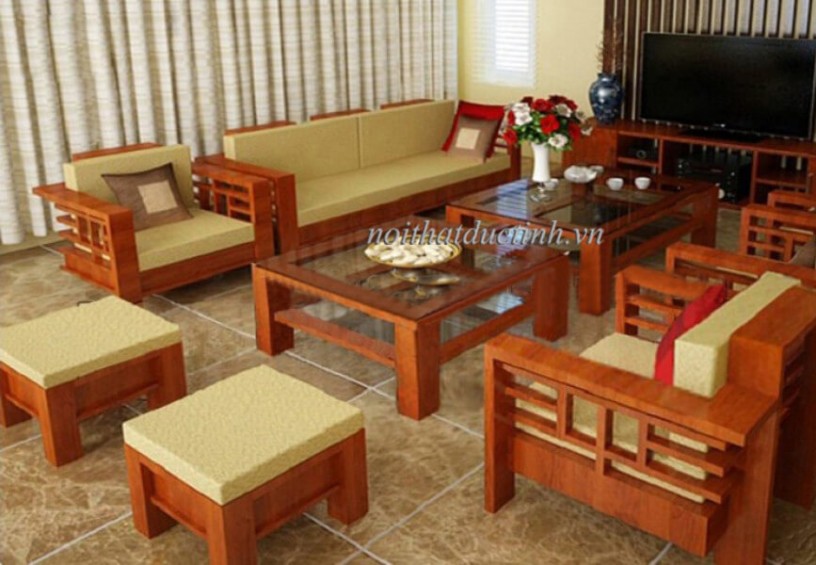 Mẫu bàn ghế gỗ phòng khách đẹp BG04