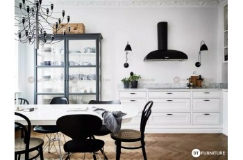 ​Đột phá tông màu đen tạo nên nội thất phòng bếp hoàn hảo
