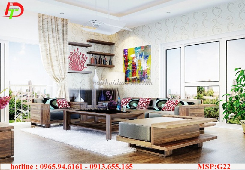 Những mẫu bàn ghế phòng khách đẹp kết hợp yếu tố thiên nhiên gần gũi