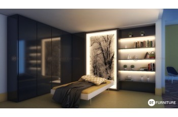 Ý tưởng phòng ngủ độc đáo, hiện đại với đèn trang trí