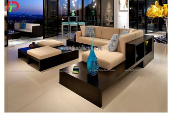 Sofa gỗ hiện đại - điểm nhấn của không gian phòng khách 