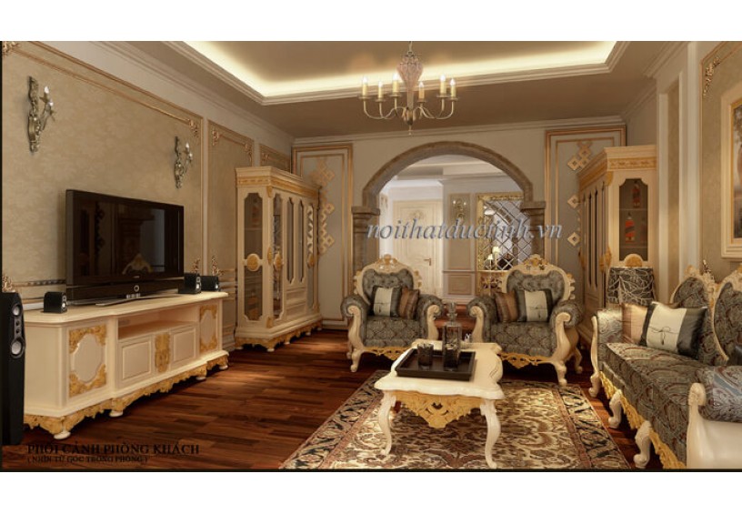 Thiết kế nội thất biệt thự theo phong cách tân cổ điển