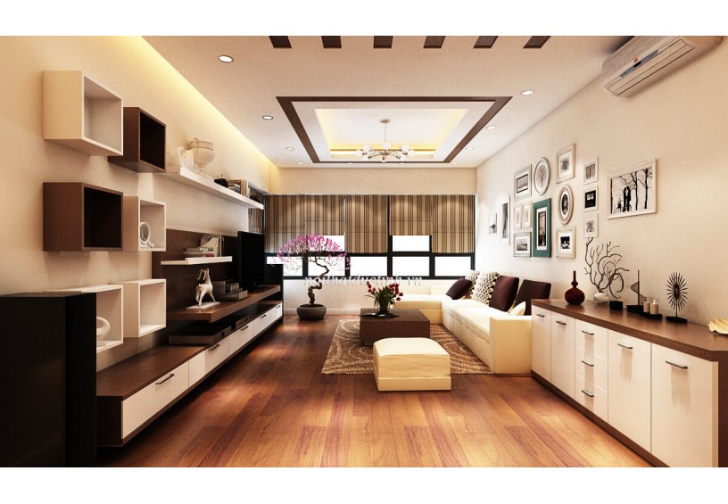 Thiết kế chung cư Mulberry theo phong cách hiện đại S = 125m2