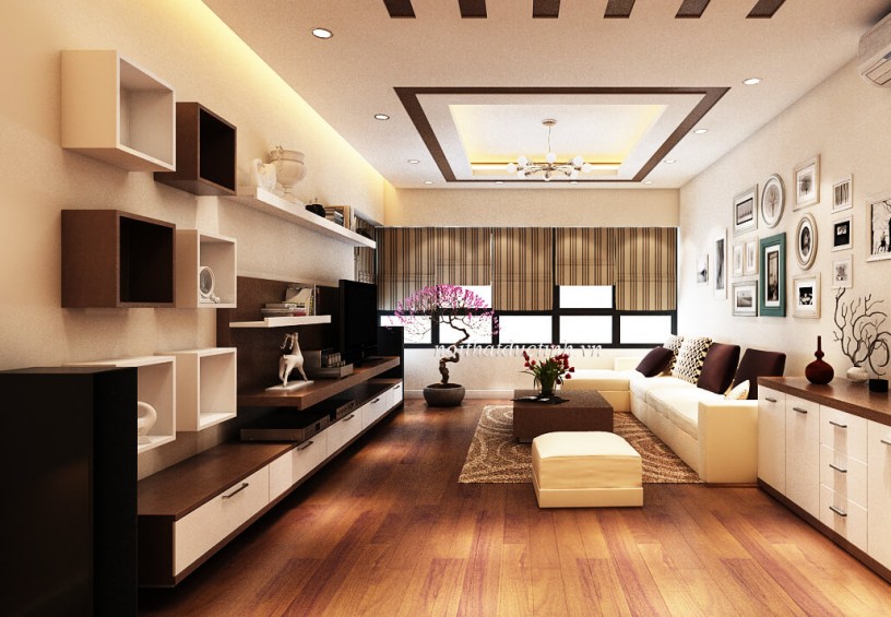 Thiết kế chung cư Mulberry theo phong cách hiện đại S = 125m2