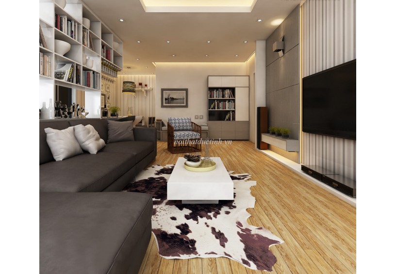 Thiết kế chung cư Mulberry theo phong cách hiện đại S = 88m2.