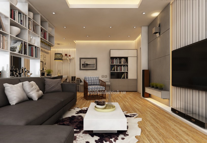 Thiết kế chung cư Mulberry theo phong cách hiện đại S = 88m2.