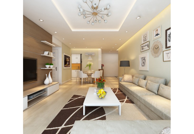 Thiết kế chung cư Mulberry theo phong cách hiện đại S = 121m2