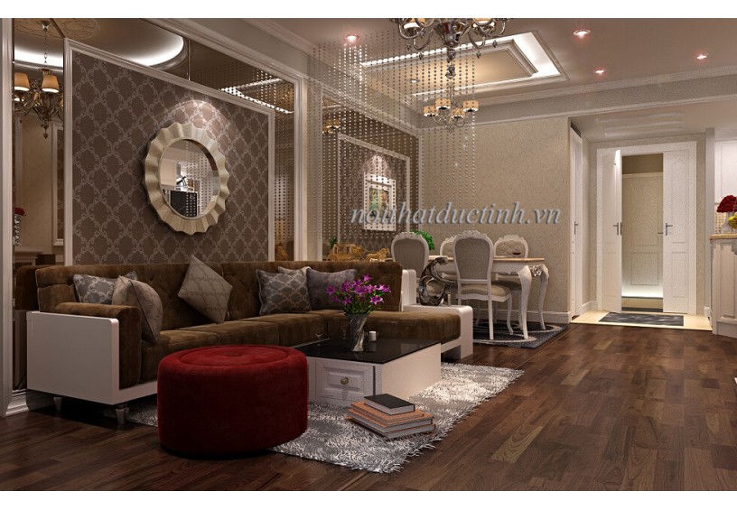 Thiết kế chung cư Royal City theo phong cách tân cổ điển