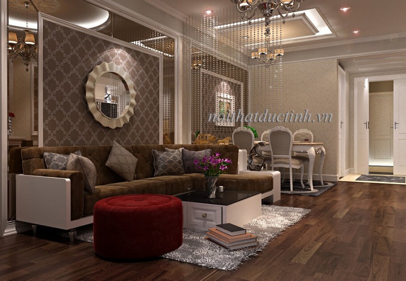 Thiết kế chung cư Royal City theo phong cách tân cổ điển