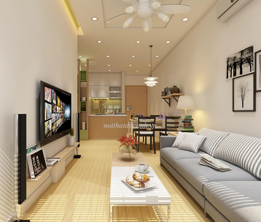 Thiết kế nội thất chung cư Mulberry Lane căn hộ chị Linh theo phong cách hiện đại