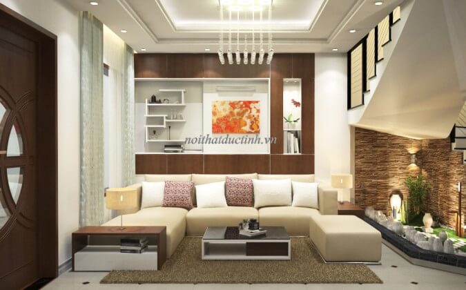 Nhà liền kề theo phong cách hiện đại