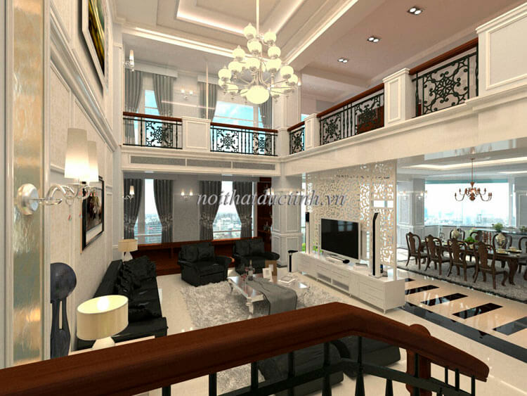 Dự án thiết kế nội thất chung cư nhà chú Hồng - Royal City 