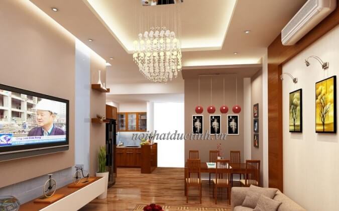 Thiết kế chung cư Green City theo phong cách hiện đại S = 80m2